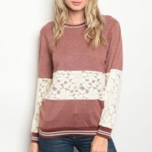 Long Sleeve Mauve Top